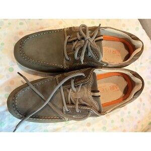 Marks & Spencer Men Docksider Boat Shoe Loafer Lace Up Tan Cushion US 9.5 Casual